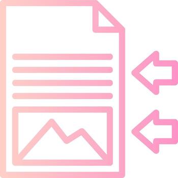 Shift Sway Linear Gradient Icon vector