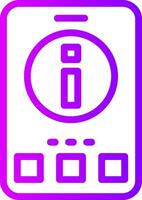 Info Linear Gradient Icon vector