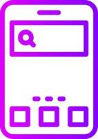 Search Linear Gradient Icon vector