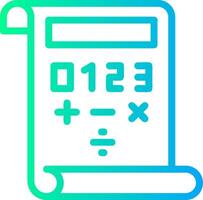 Quest Quotient Linear Gradient Icon vector