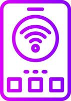 Wi-Fi Linear Gradient Icon vector
