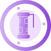Jade Scroll Glyph Gradient Icon vector