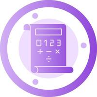 Quest Quotient Glyph Gradient Icon vector