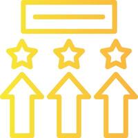 Elevate All Linear Gradient Icon vector