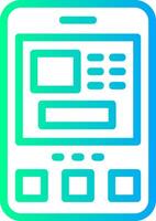 ATM Linear Gradient Icon vector