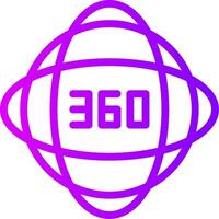 Impact 360 Linear Gradient Icon vector