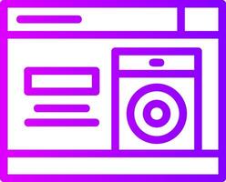 Speaker Linear Gradient Icon vector