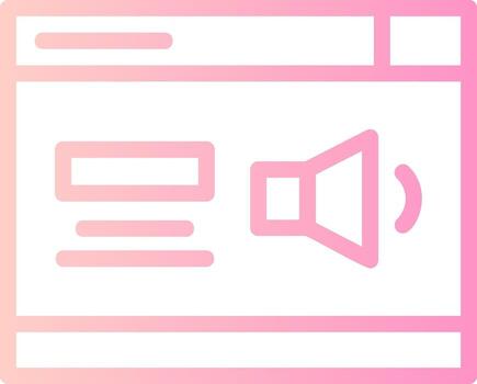 volumen lineal degradado icono vector