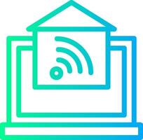 Home Automation Linear Gradient Icon vector