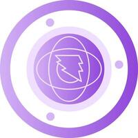 Swift Surge Glyph Gradient Icon vector