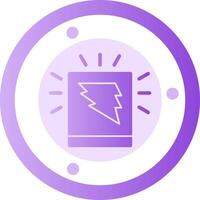 Spark Stride Glyph Gradient Icon vector