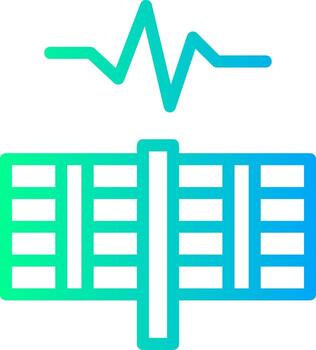 Spark Spire Linear Gradient Icon vector