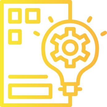 Inspire Invent Linear Gradient Icon vector