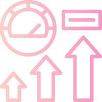 Rev Up Reach Linear Gradient Icon vector