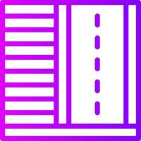 Sidewalk Linear Gradient Icon vector