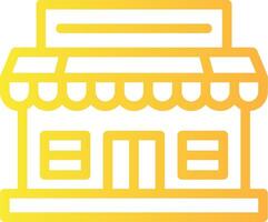 Market Linear Gradient Icon vector