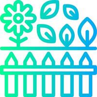 Garden Linear Gradient Icon vector