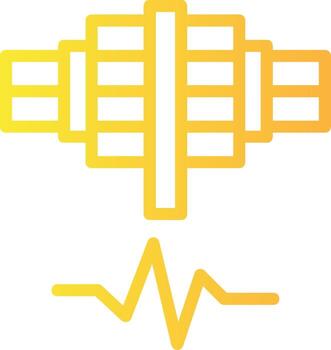 Spark Spire Linear Gradient Icon vector