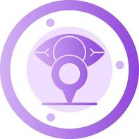 Vision Voyage Glyph Gradient Icon vector