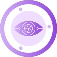 Vision Vortex Glyph Gradient Icon vector