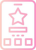 Star Linear Gradient Icon vector