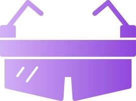 Safety Glasses Glyph Gradient Icon vector