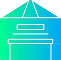 Warehouse Glyph Gradient Icon vector