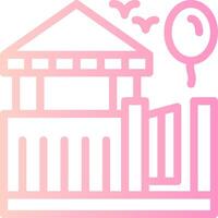 Amusement Park Linear Gradient Icon vector