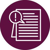 Issue Outline Circle Icon vector