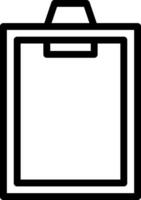 Clipboard Line Icon vector