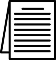 Document Line Icon vector