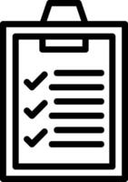 Checklist Line Icon vector