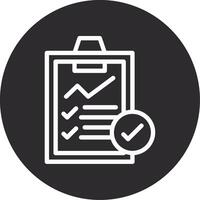 Audit Inverted Icon vector