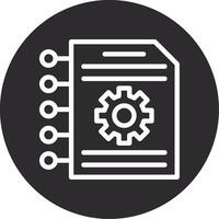 Resource Planning Inverted Icon vector