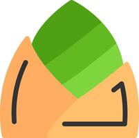 Bamboo Shoot Flat Icon vector