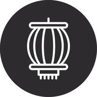 Lantern Festival Inverted Icon vector