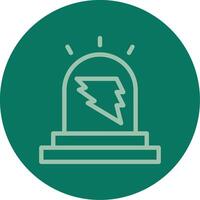 Beacon Bolt Line Multi color Icon vector