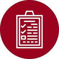 Application Form Outline Circle Icon vector