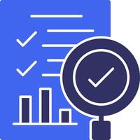 Evaluation Solid Two Color Icon vector