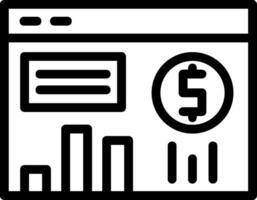 Investment Line Icon vector