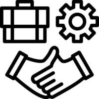 Collaboration Tools Line Icon vector