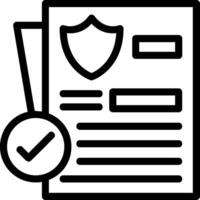 Legal Compliance Line Icon vector