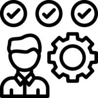 Skills Line Icon vector