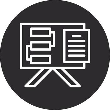 Lessons Learned Inverted Icon vector