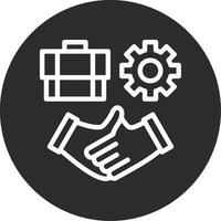 Collaboration Tools Inverted Icon vector