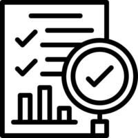 Evaluation Line Icon vector