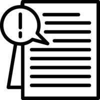 Issue Line Icon vector