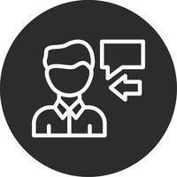 Interviewer Inverted Icon vector