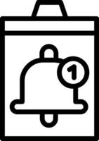 Notification Line Icon vector