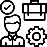 Work Environment Line Icon vector